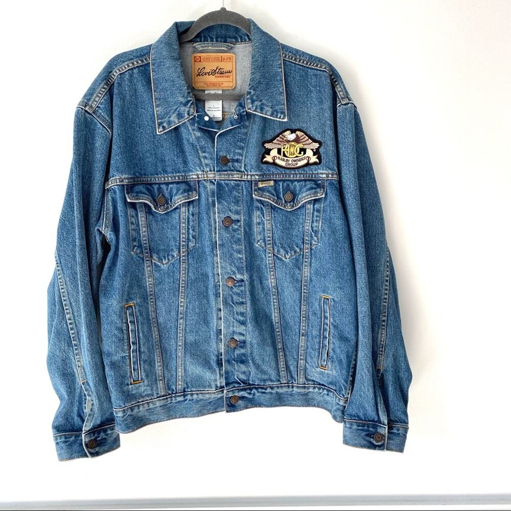 Levi’s Harley Davidson 2007 Owners Group Denim Jean Jacket size large